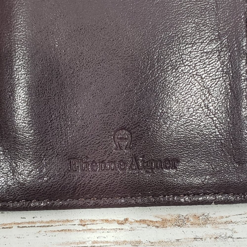 Vintage Oxblood Leather Aigner Keychain Wallet - Picture 5 of 6